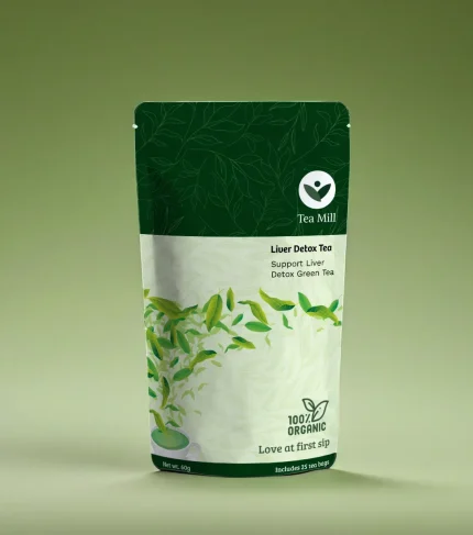 Liver Detox Tea blend with green tea and detoxifying Ayurvedic herbs