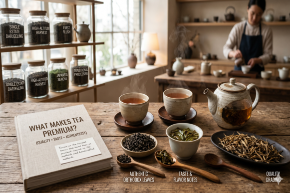 difference between premium tea and regular tea leaves