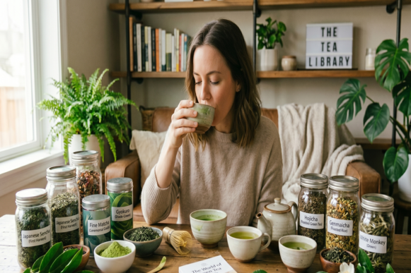 perfect tea for mood and lifestyle with green and herbal tea