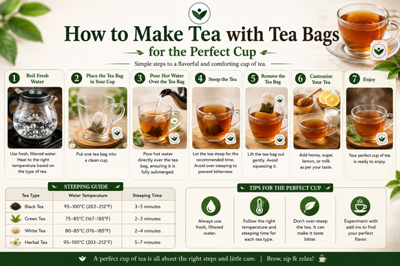 How to Make Tea with Tea Bags for the Perfect Cup using Tea Mill premium tea bags