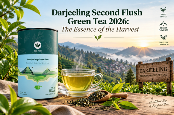 Darjeeling Second Flush Green Tea 2026 Tea Mill product in Darjeeling tea garden